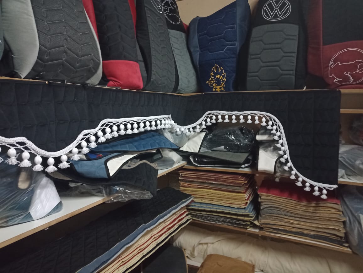 Butaca de camión reparada y tapizada en el taller de tapicería Italia